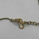 DIOR MINI CRYSTAL CD GOLD NECKLACE