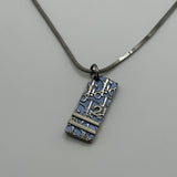 DIOR TROTTER BLUE PLATE NECKLACE