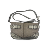 COACH GREY SIGNATURE CROSSBODY BAG