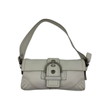 COACH WHITE LEATHER SHOULDER BAG