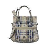 COACH SIGNATURE PLAID SATCHEL BAG