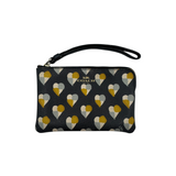 COACH HEART PRINT WRISTLET POUCH