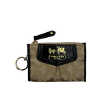 COACH SIGNATURE BLACK KEY POUCH