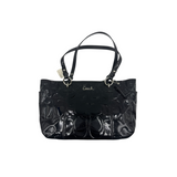 COACH PATENT LEATHER SIGNATURE TOTE BAG