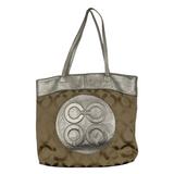 COACH SIGNATURE GOLD TOTE BAG