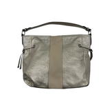 COACH METALLIC SILVER LEATHER SHOULDER BAG
