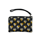 COACH HEART PRINT WRISTLET POUCH