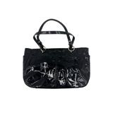COACH PATENT LEATHER SIGNATURE TOTE BAG