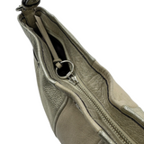COACH METALLIC SILVER LEATHER SHOULDER BAG