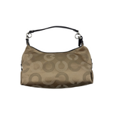 COACH KHAKI SIGNATURE SATIN HOBO BAG