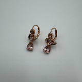 VIVIENNE WESTWOOD ISMENE DROP ROSE HOLD EARRINGS