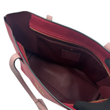 COACH X DISNEY MICKEY SURF RED LEATHER TOTE BAG