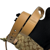 COACH KHAKI SIGNATURE CROSSBODY BAG