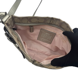 COACH GREY SIGNATURE CROSSBODY BAG