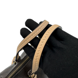 COACH BROWN SIGNATURE SATCHEL BAG