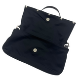 FENDI BLACK SUEDE SHOULDER BAG