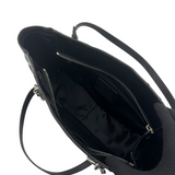 COACH PATENT LEATHER SIGNATURE TOTE BAG