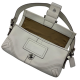 COACH WHITE LEATHER SHOULDER BAG