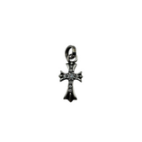 CHROME HEARTS BABY FAT CROSS DIAMOND PENDANT