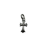 CHROME HEARTS BABY FAT CROSS EMERALD PENDANT