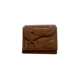 DIOR CALFSKIN SADDLE BROWN WALLET