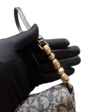 DIOR NAVY TROTTER MALICE PEARL HANDBAG