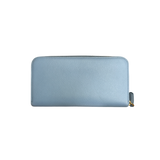 PRADA LEATHER LONG BABY BLUE WALLET