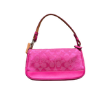 COACH PINK MONOGRAM HANDBAG