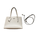 COACH WHITE LEATHER MINI TOTE BAG