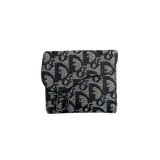 DIOR BLACK/WHITE TROTTER BI-FOLD WALLET
