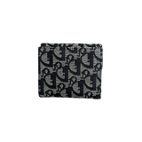 DIOR BLACK/WHITE TROTTER BI-FOLD WALLET