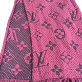 LOUIS VUITTON PURPLE WOOL MONOGRAM SCARF