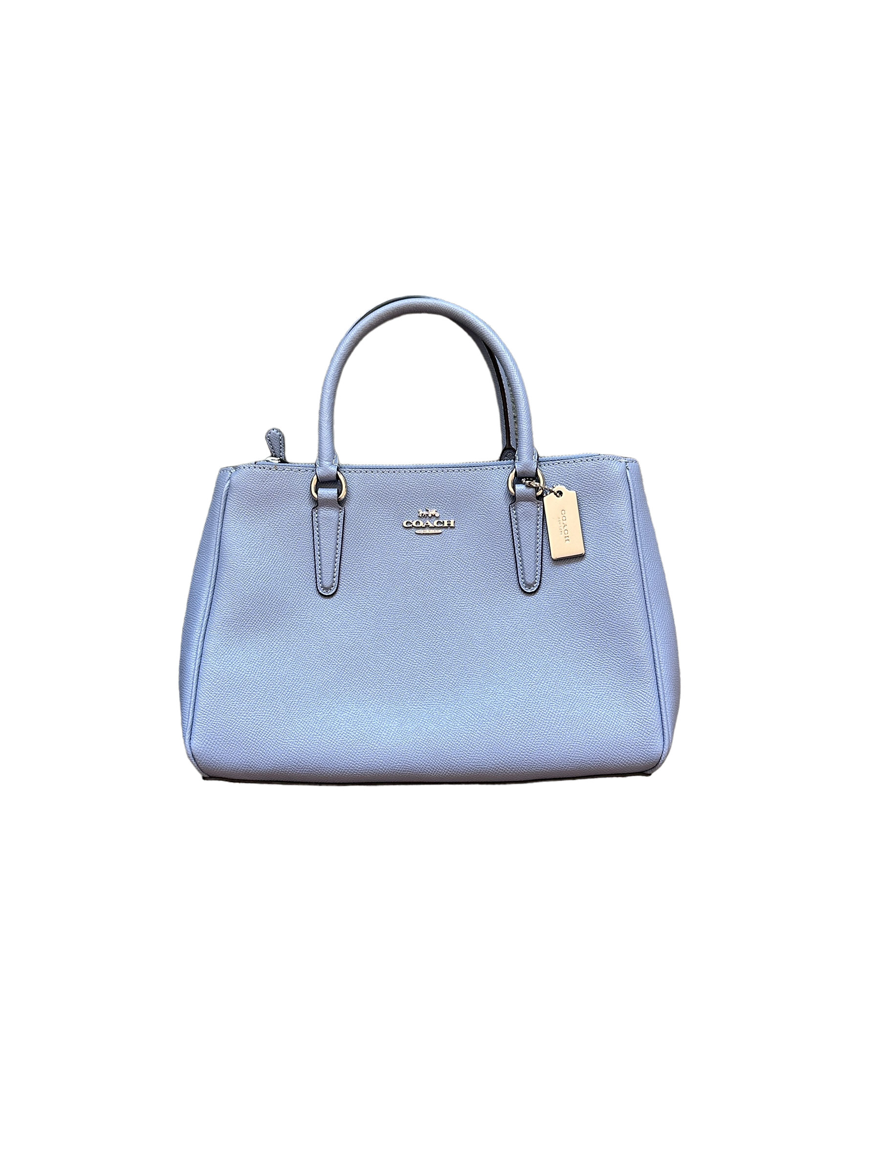 Baby blue leather purse online