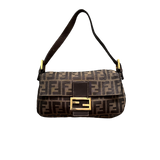 FENDI ZUCCA BAGUETTE BAG GOLD HARDWARE