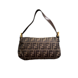FENDI ZUCCA BAGUETTE BAG GOLD HARDWARE