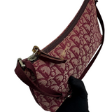 DIOR RED OBLIQUE TROTTER SHOULDER BAG