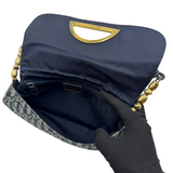 DIOR BLUE TROTTER MALICE SHOULDER BAG