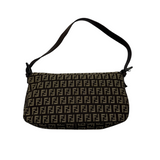 FENDI ZUCCA CANVAS BAGUETTE BAG