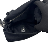 FENDI BLACK SUEDE MAMA BAGUETTE BAG