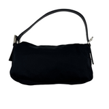 FENDI BLACK FABRIC BAGUETTE BAG