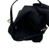 FENDI BLACK SUEDE MAMA BAGUETTE BAG