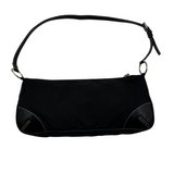 PRADA BLACK NYLON SHOULDER BAG