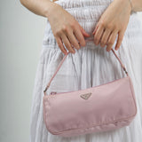 PRADA NYLON PINK POCHETTE HANDBAG