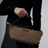 GUCCI BEIGE MONOGRAM GG CANVAS POCHETTE BAG