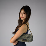DIOR BLUE TROTTER MALICE SHOULDER BAG