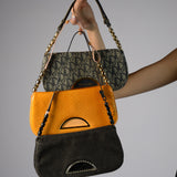 DIOR MALICE DENIM SHOULDER BAG