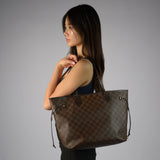 LOUIS VUITTON DAMIER EBENE NEVERFULL GM TOTE BAG