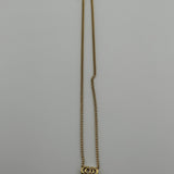 DIOR DOUBLE CD NECKLACE GOLD