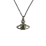 VIVIENNE WESTWOOD SILVER REINA YELLOW NECKLACE