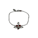 VIVIENNE WESTWOOD RED HEART DIAMANTE BRACELET